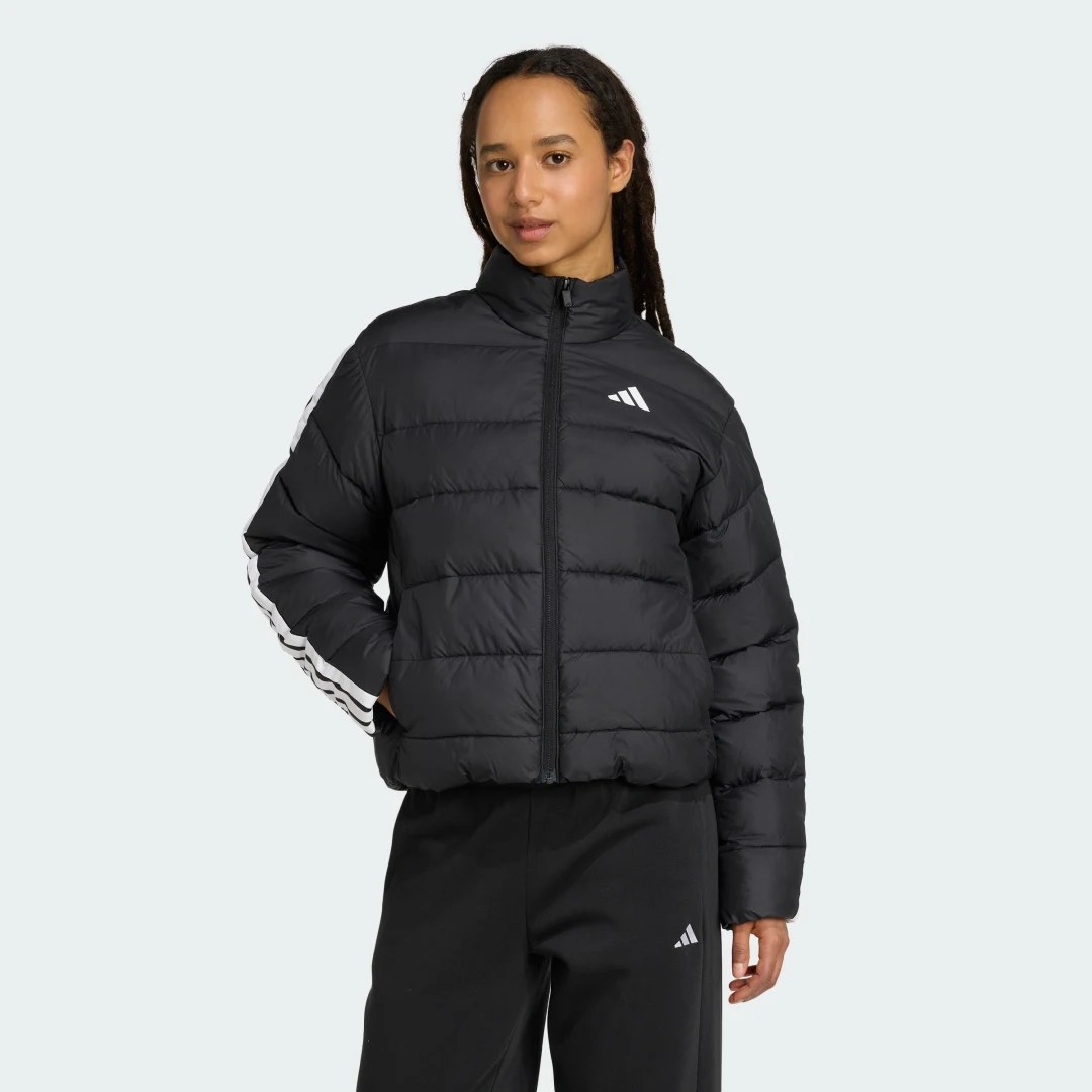 Detalle de Anorak aislante con capucha Essentials CLIMAWARM 3 Stripes de Adidas