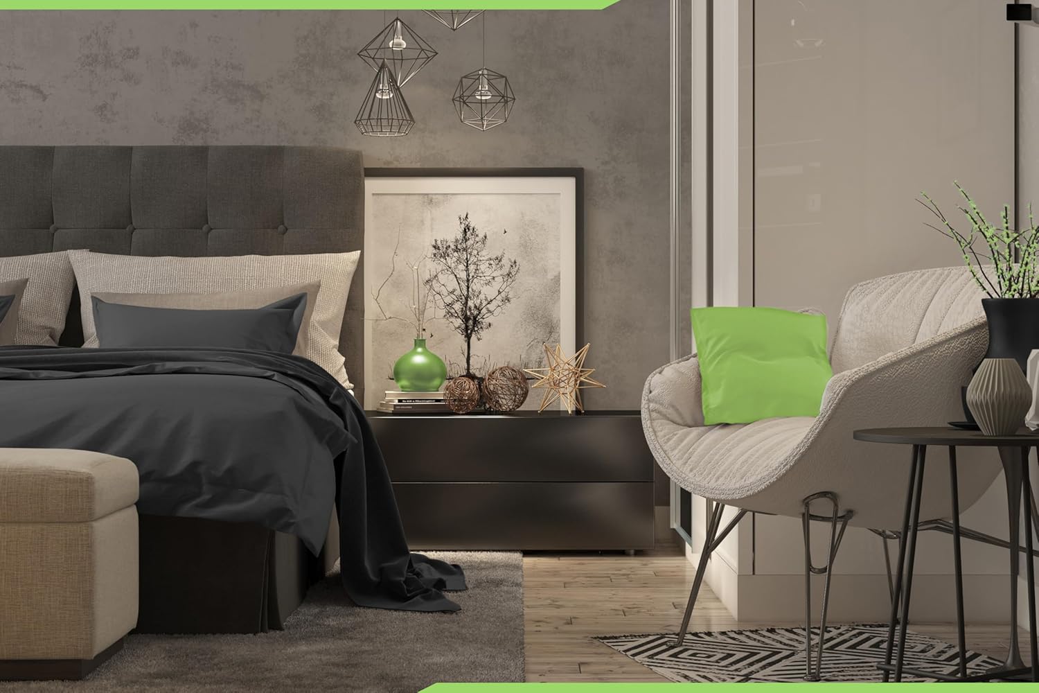 Thumbnail 6 de Emily's Check – Lot de 2 housses d'oreiller cervical 30-35 x 45-50 cm, abricot