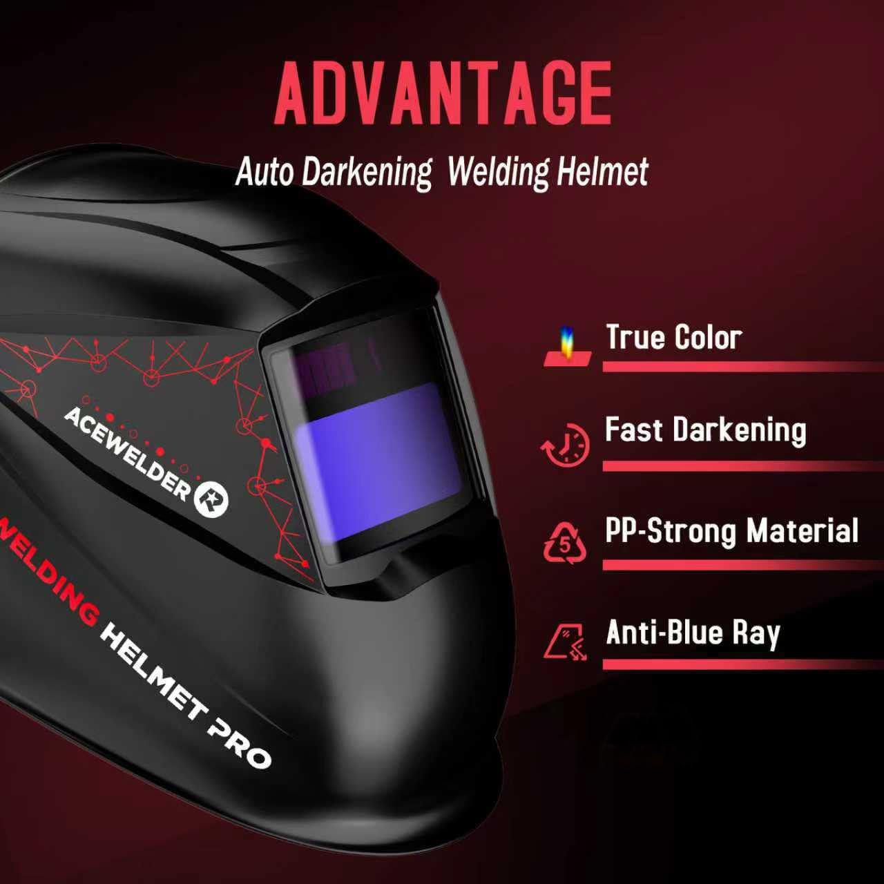 Detalle de ACEWELDER 140A MIG Welder: 3-in-1 Flux Core, MIG/LIFT TIG/Stick for 110V Portable DIY