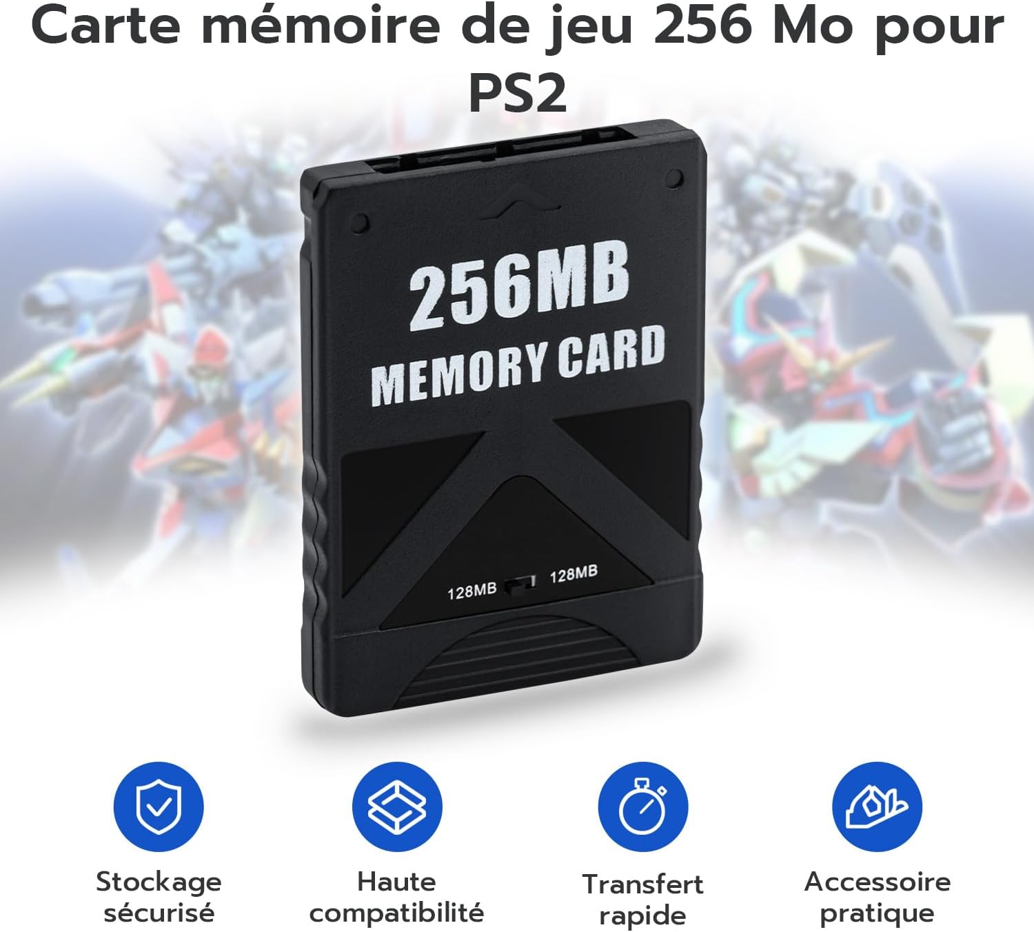 Thumbnail 6 de Mcbazel Carte mémoire PS2 256 Mo