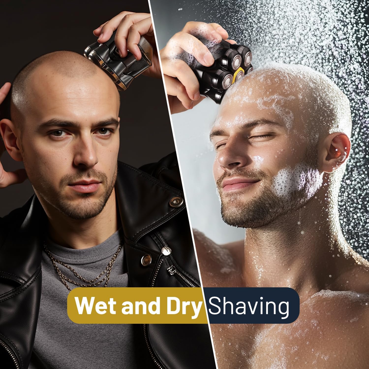 Detalle 1 de 7D Head Shaver with IPX7 Waterproofing