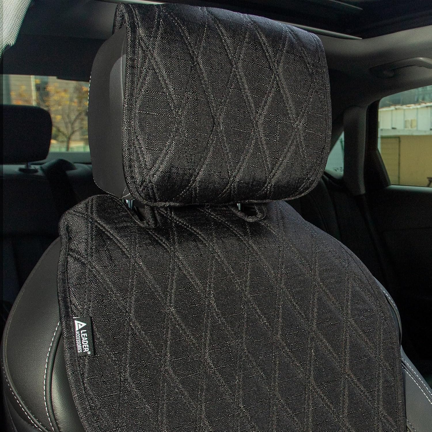 Thumbnail 2 de Leader Accessories 2pcs Car Seat Cushions: Breathable, Sideless Protectors for Front Seats