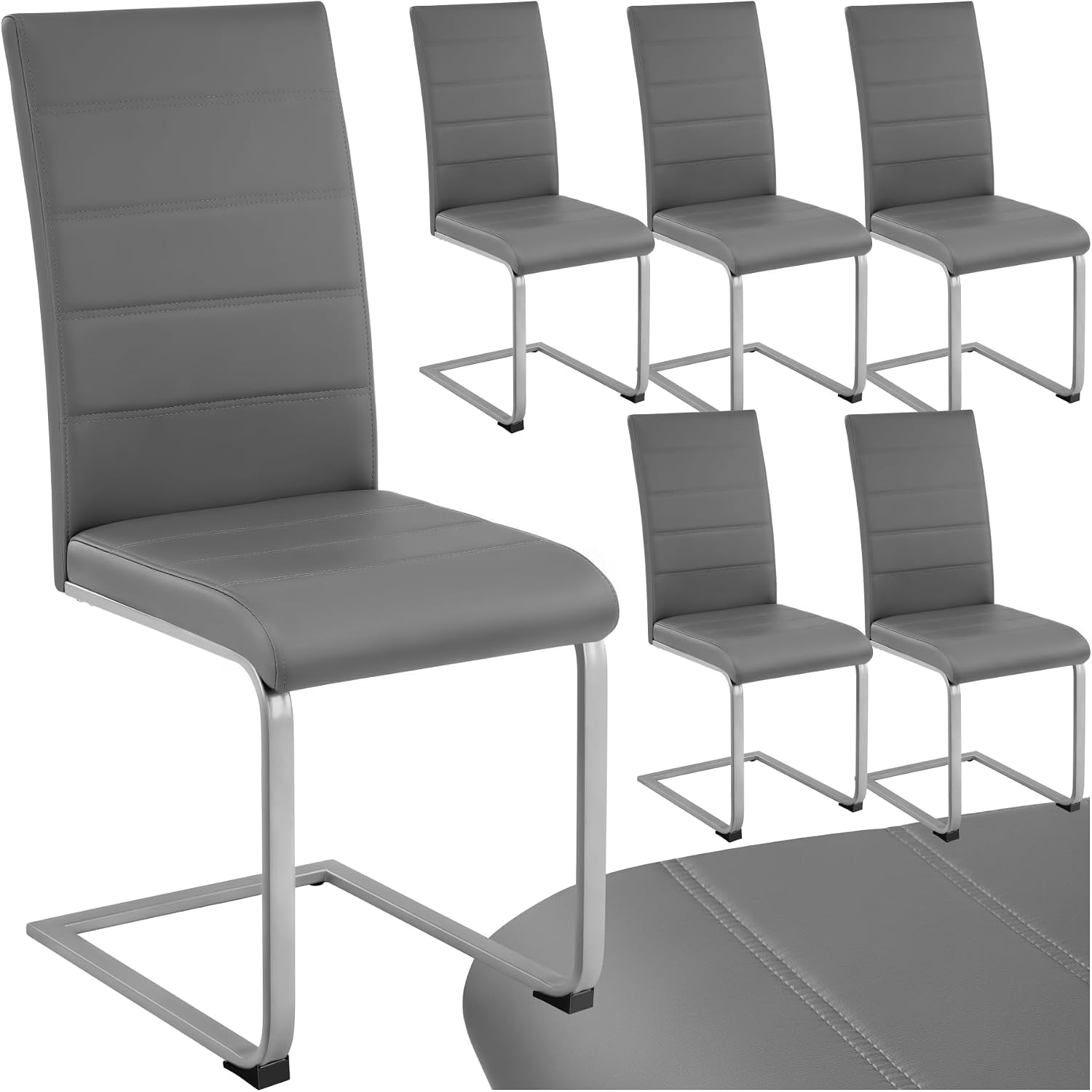 Detalle de tectake Conjunto de Sillas de Comedor