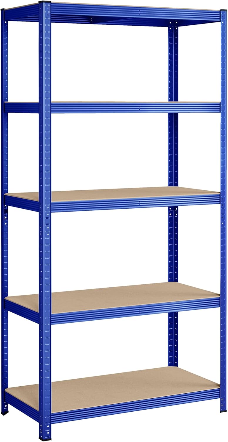 Detalle de SONGMICS GLR050Q01V1 5-Tier Shelving Unit, 600 kg Capacity, Adjustable Shelves