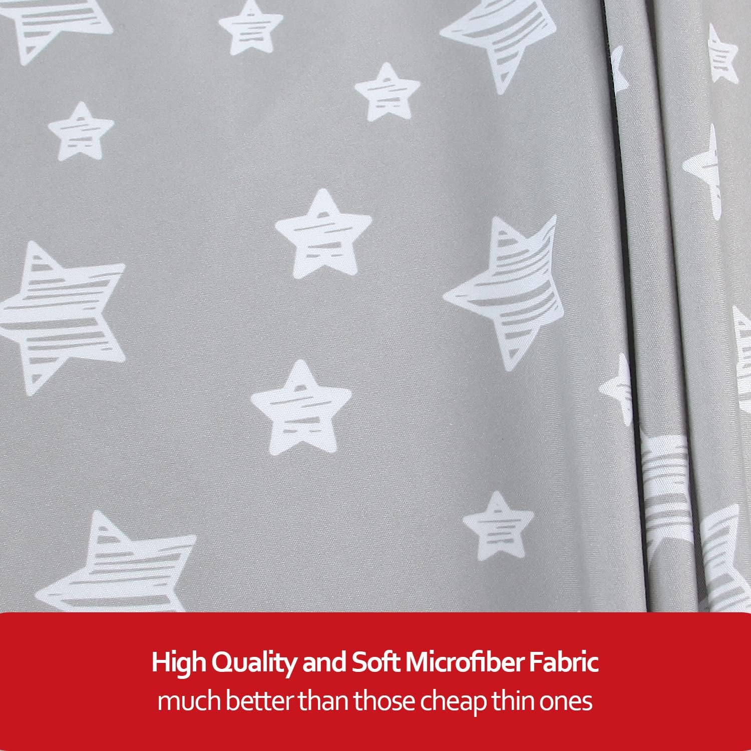Thumbnail 1 de Moonsea Mini Crib Sheets, 2-Pack Microfiber Playard Fitted Sheets, Stars & Bunny