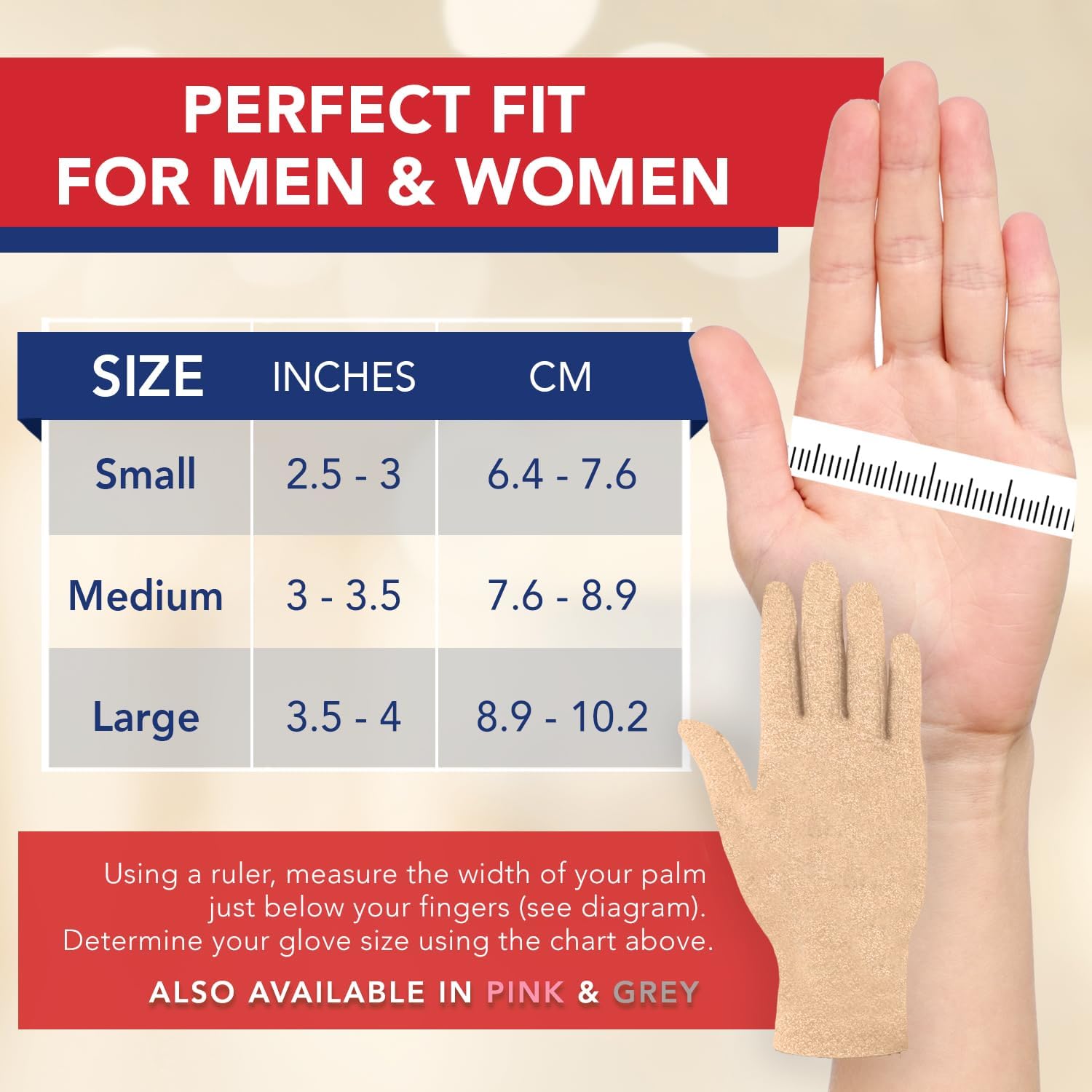 Detalle de Arthritis compression gloves relief