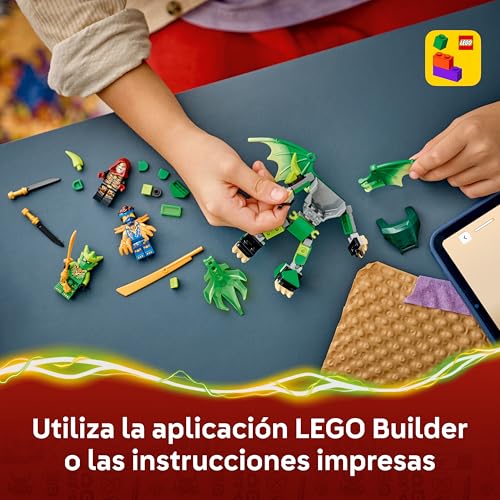 Thumbnail 6 de LEGO Ninjago Pack de Combate: Meca Dragón de Lloyd (71862) – Figura articulada, 3 minifiguras y armas para jugar y decorar