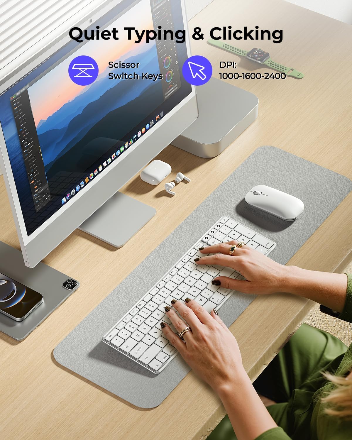 Thumbnail 3 de seenda SKM64-2 Bluetooth keyboard and mouse 200h