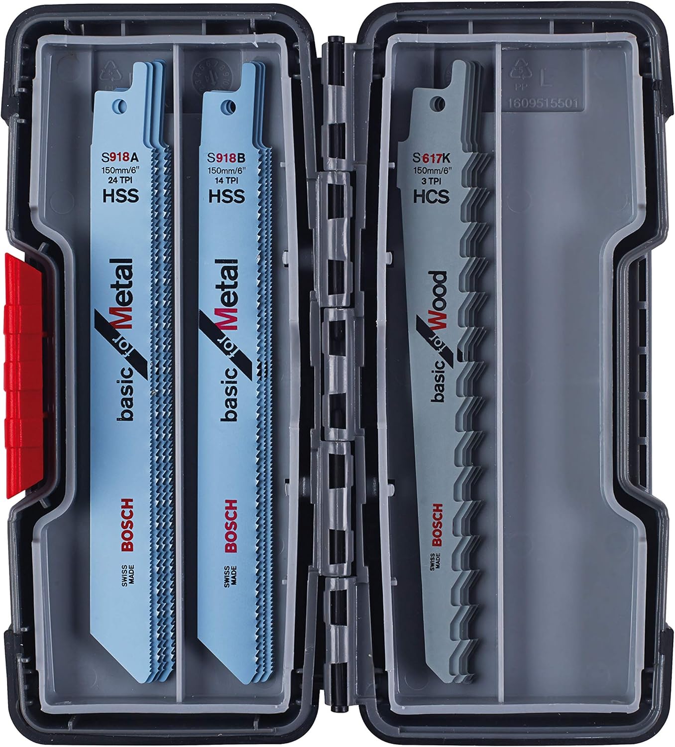 Thumbnail 1 de Bosch Accessories 15 pièces Lames de scie sabre pour bois et métal Toughbox (15 lames, 150 mm)