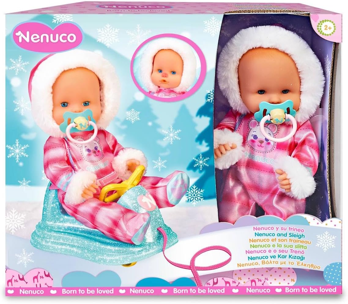 Thumbnail 8 de Nenuco Trineo - Muñeco Bebé Cambia Color ❄️ - 35 cm