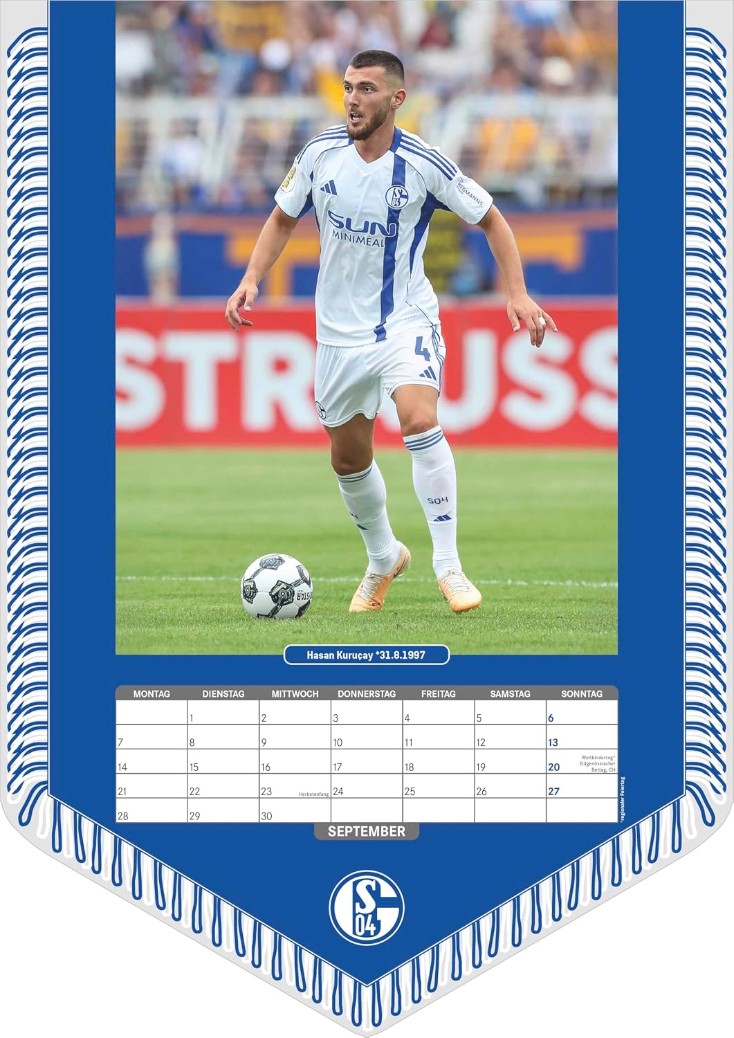 Thumbnail 6 de Alpha Edition N Neumann FC Schalke 04 2026 Bannerkalender A3 (30x42 cm) mit 12 Monatsblättern und Spiralbindung