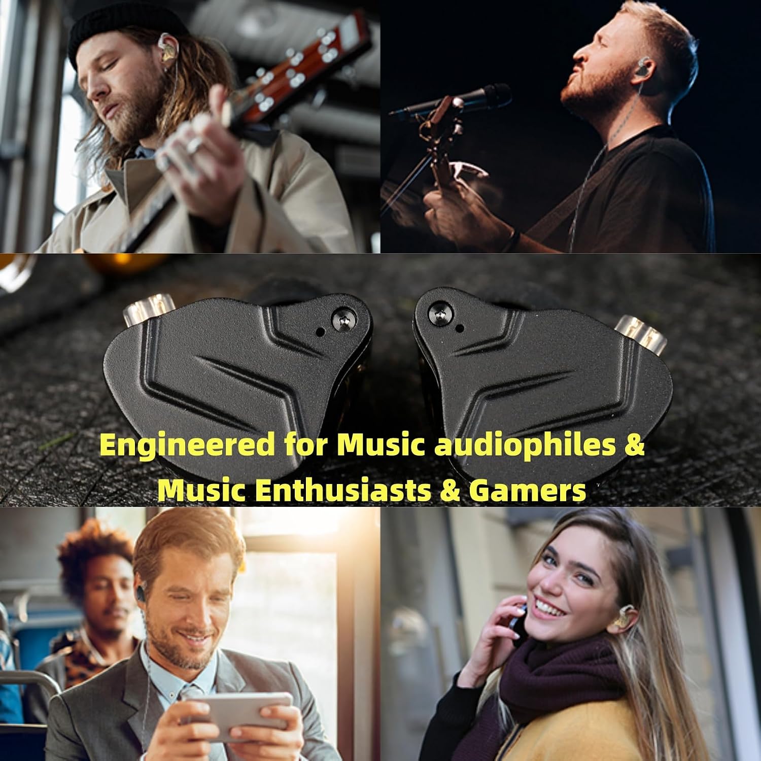Detalle 1 de KZ ZSN PRO X in-ear oortelefoon met hybride 1DD/1BA-drivers, zwart