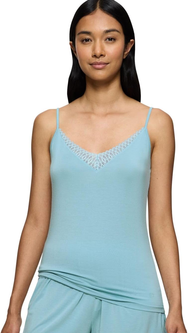Detalle de Triumph Damen Aura Spotlight Camisole Pajama Top – Grey Shadow