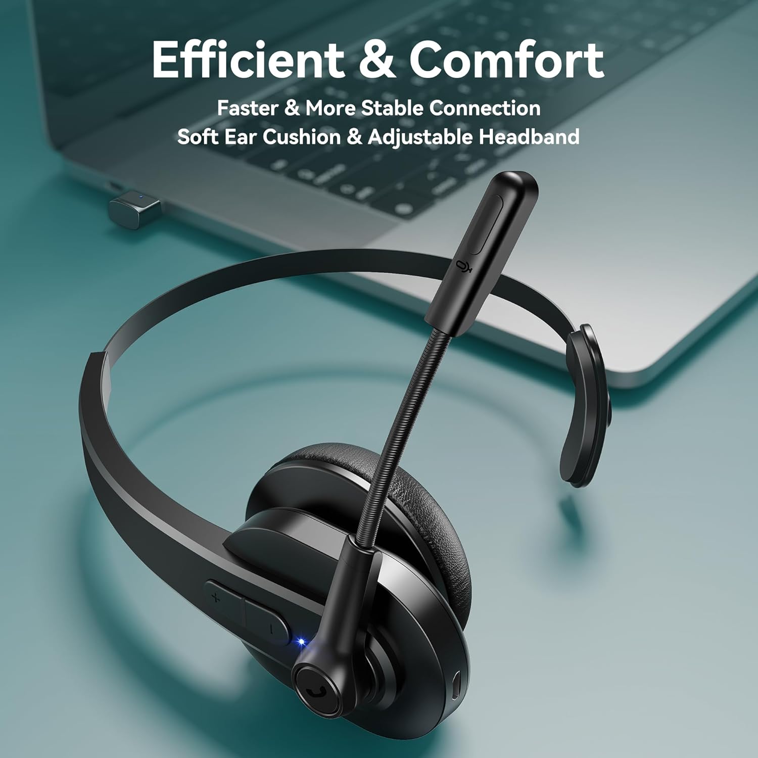Detalle 1 de Sarevile Bluetooth Headset V5.2 with USB Dongle