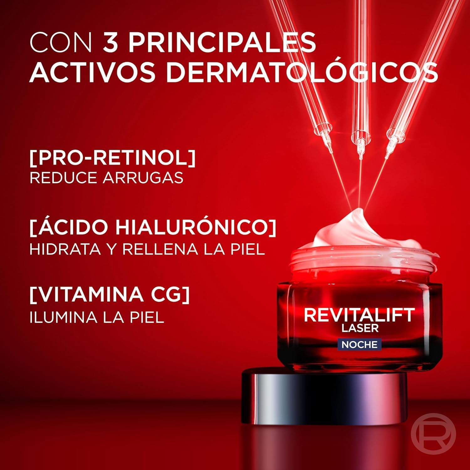 Detalle de L'Oréal Paris Revitalift Láser Crema Noche Antiedad