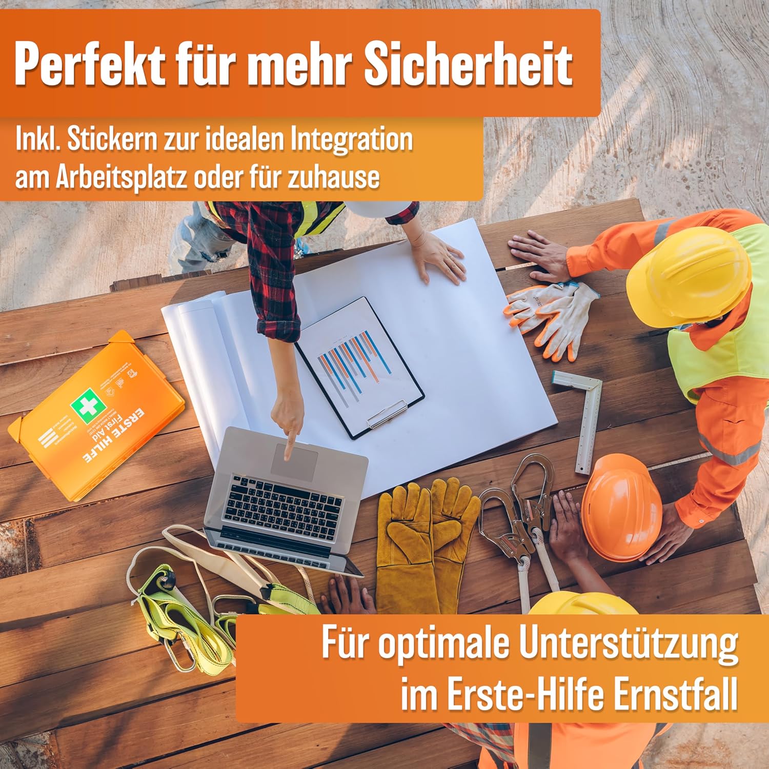 Thumbnail 6 de HELDENWERK® Erste Hilfe Kasten 50 Personen 🩹