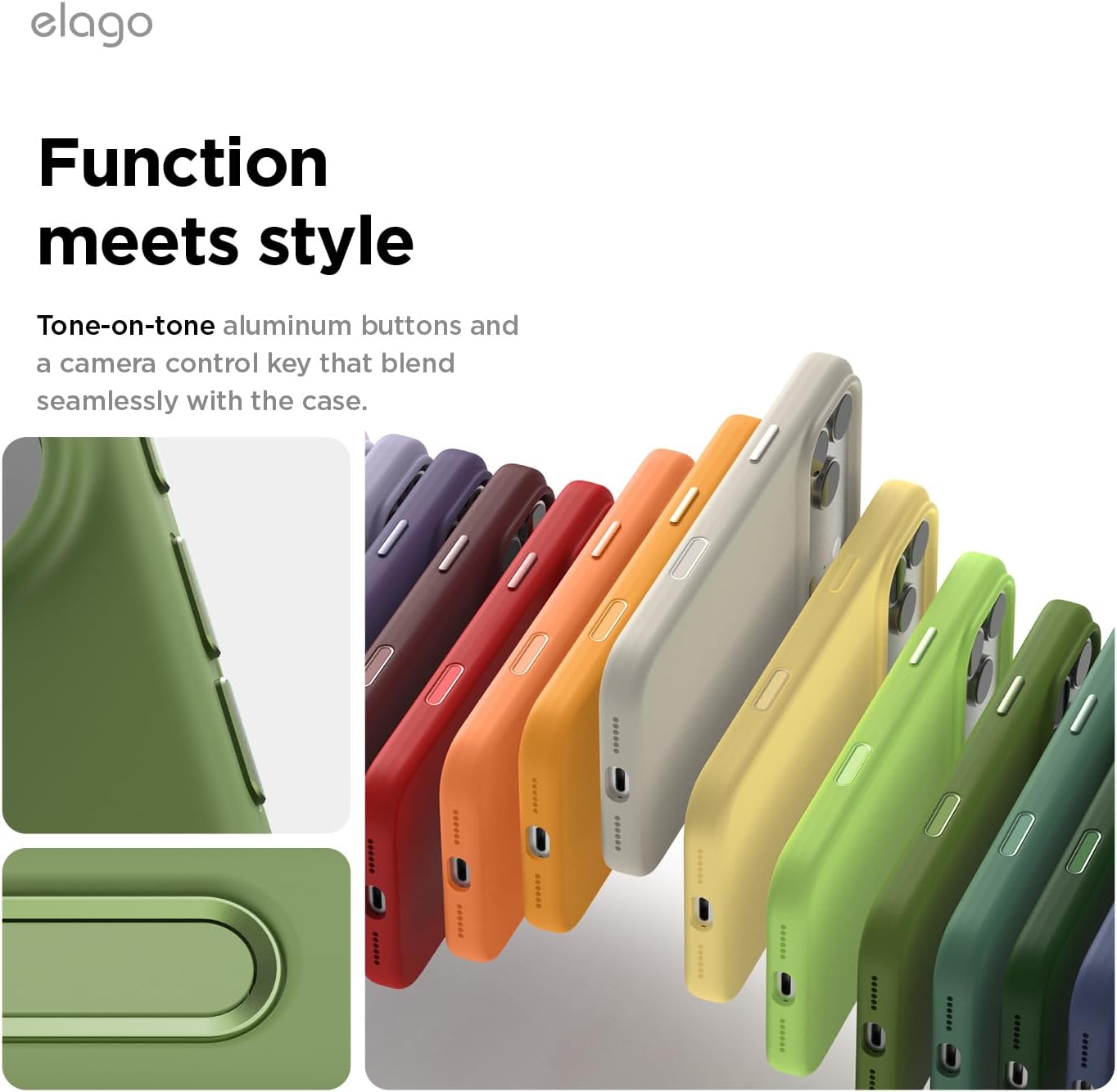 Thumbnail 3 de elago Magnetic Silicone Case for iPhone 17 Pro Max (6.9”) – Cedar Green, MagSafe-compatible slim protective cover