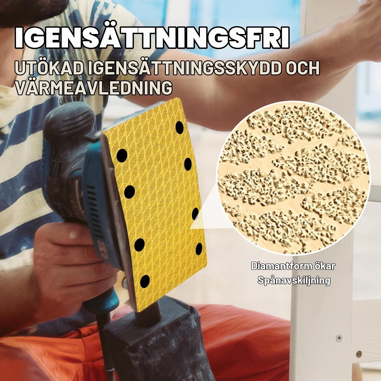 Thumbnail 4 de GEOGIEEW slipbladsset 133 x 80 mm, 120 ark med kardborre och 8 hål