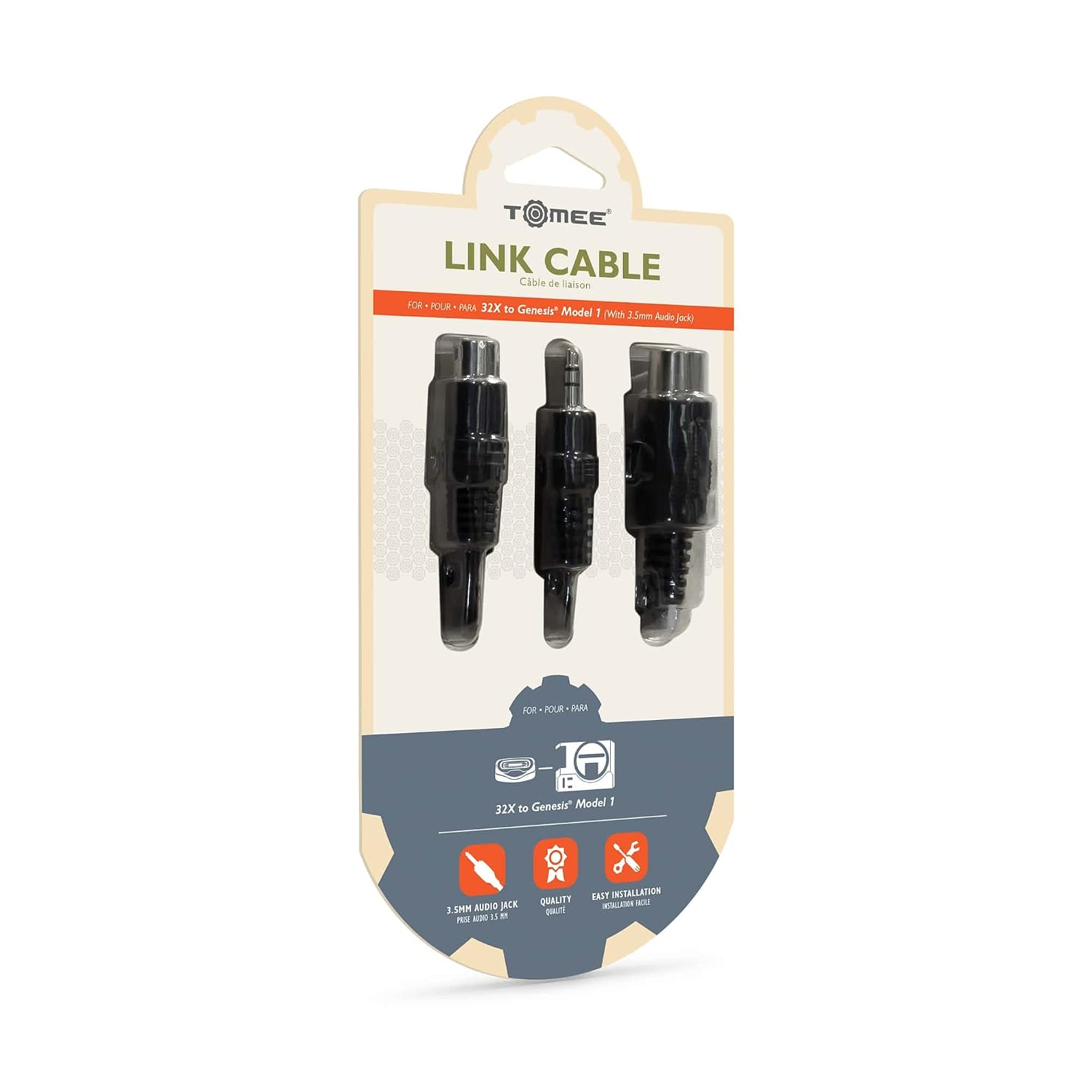 Detalle 2 de Tomee 32X to Genesis Model 1 Link Cable with 3.5mm Audio Jack