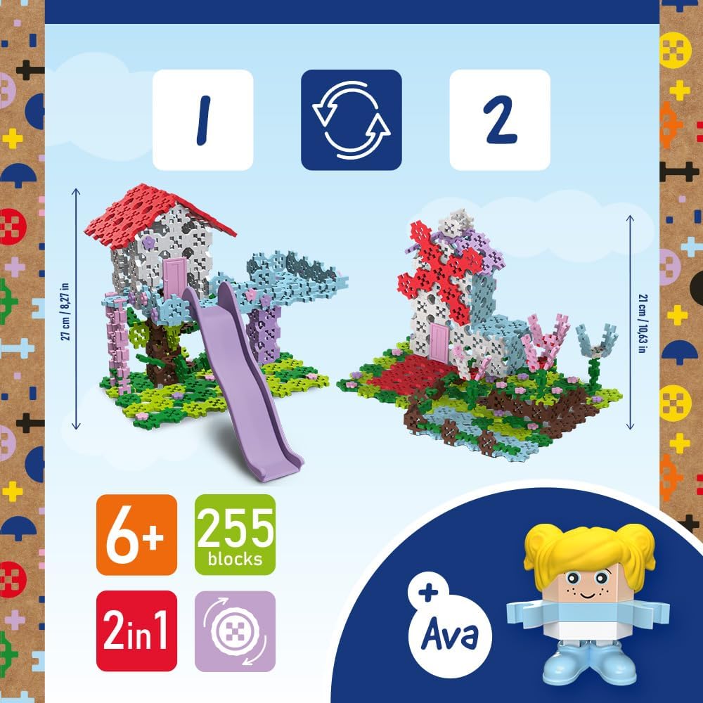 Thumbnail 1 de Connect Trefl Bausteine 2in1 Set Baumhaus/Windmühle – 255 Elemente mit Figur „Ava“