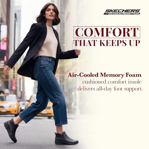 Thumbnail 6 de Skechers LOVELY VIBE FALL IN BLOOM, botines planos negros veganos con cremallera