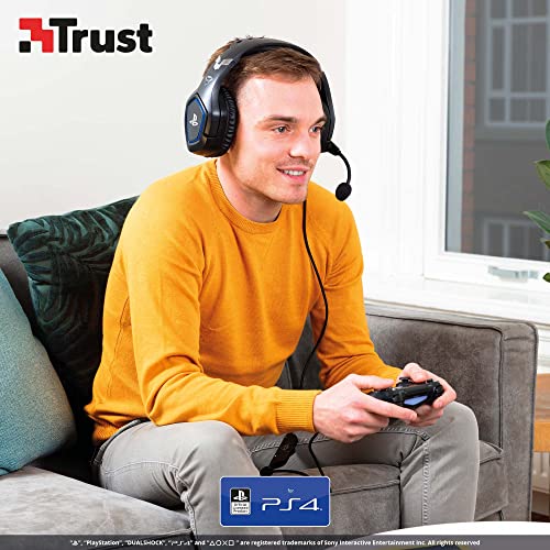 Detalle de GXTrust Forze-B: Cuffie PS4 e PS5 con Licenza Ufficiale PlayStation – Nero