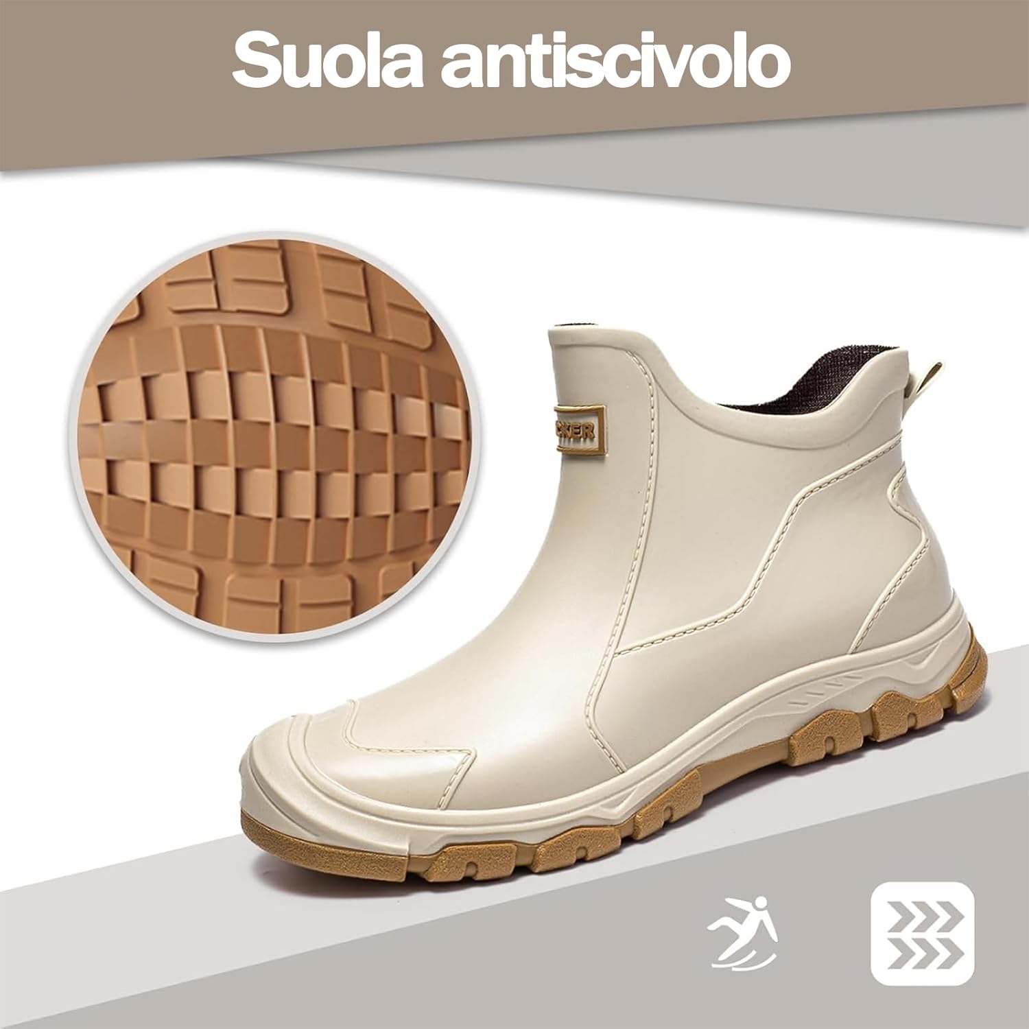 Detalle de Gugifcto stivali di gomma impermeabili antiscivolo da lavoro e pioggia uomo/donna