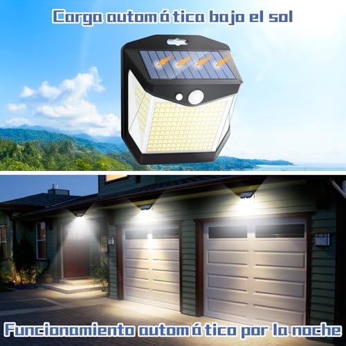 Thumbnail 1 de Vanranger Solar Luz LED Exterior Movimiento — 248 LED, 6 Paquetes, IP65, Sensor 270°