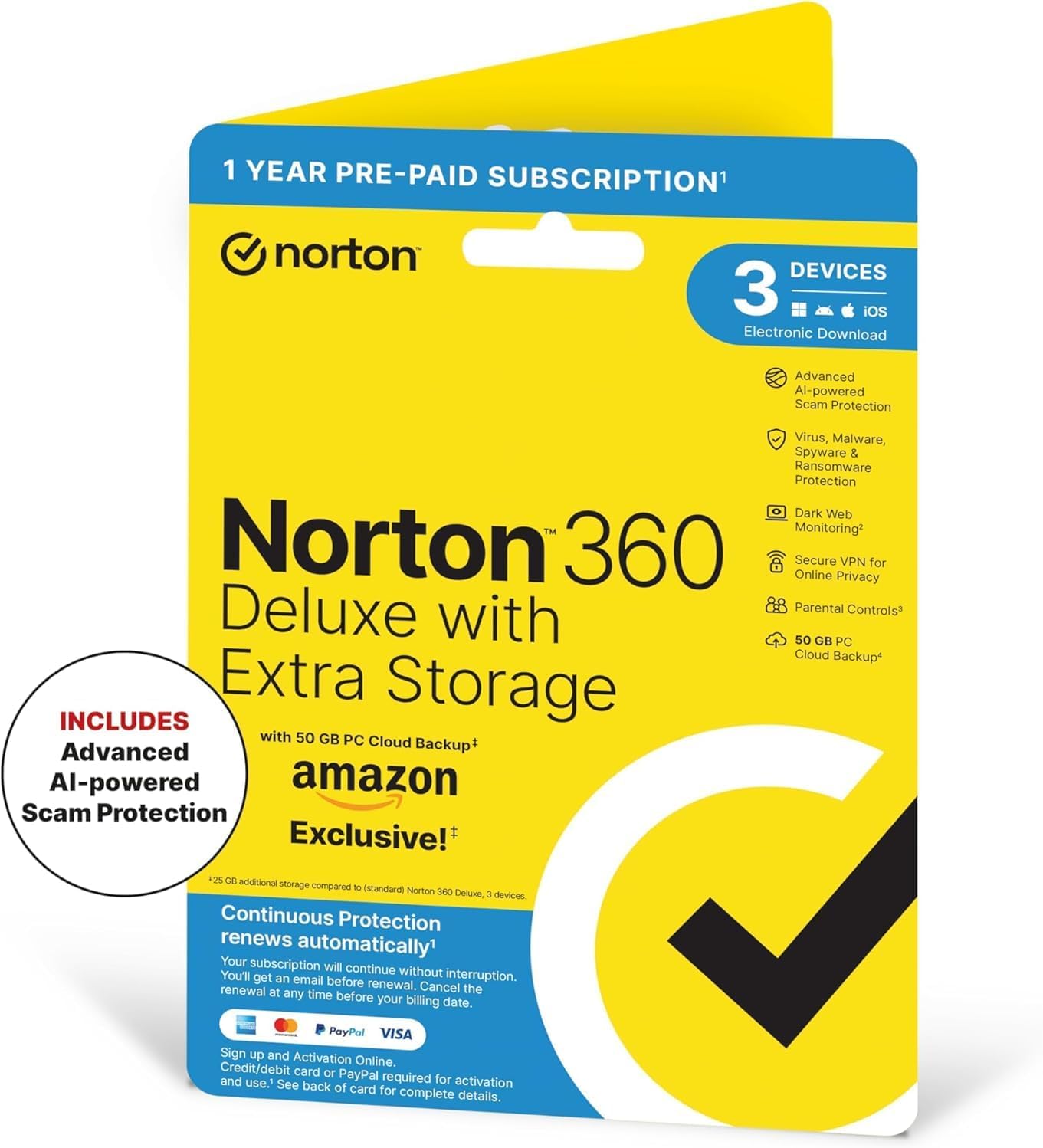 Thumbnail 6 de Norton 360 Deluxe with Extra Storage: AI-Powered Scam Protection for 3 Devices