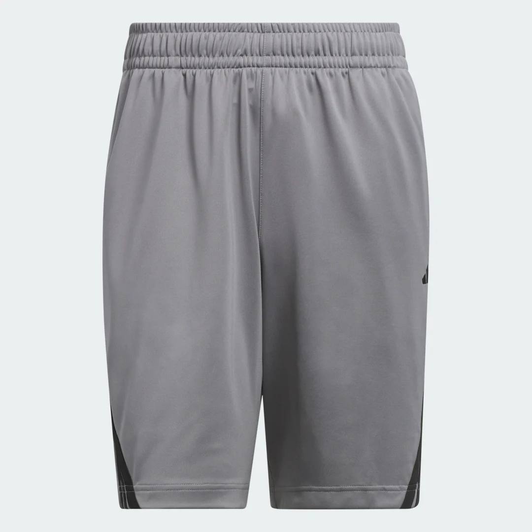 Detalle 2 de Pantalón corto Basketball Legends 3 bandas de Adidas — gris
