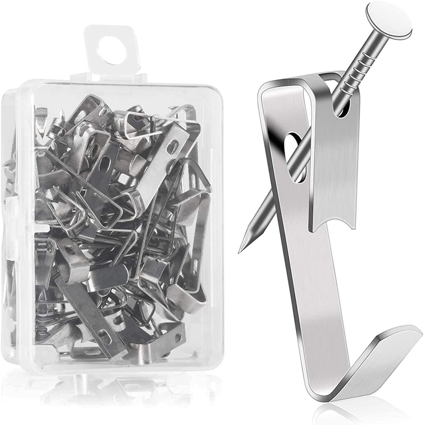 Detalle de BENUAN Picture Hanging Hooks 30 lbs 80pcs