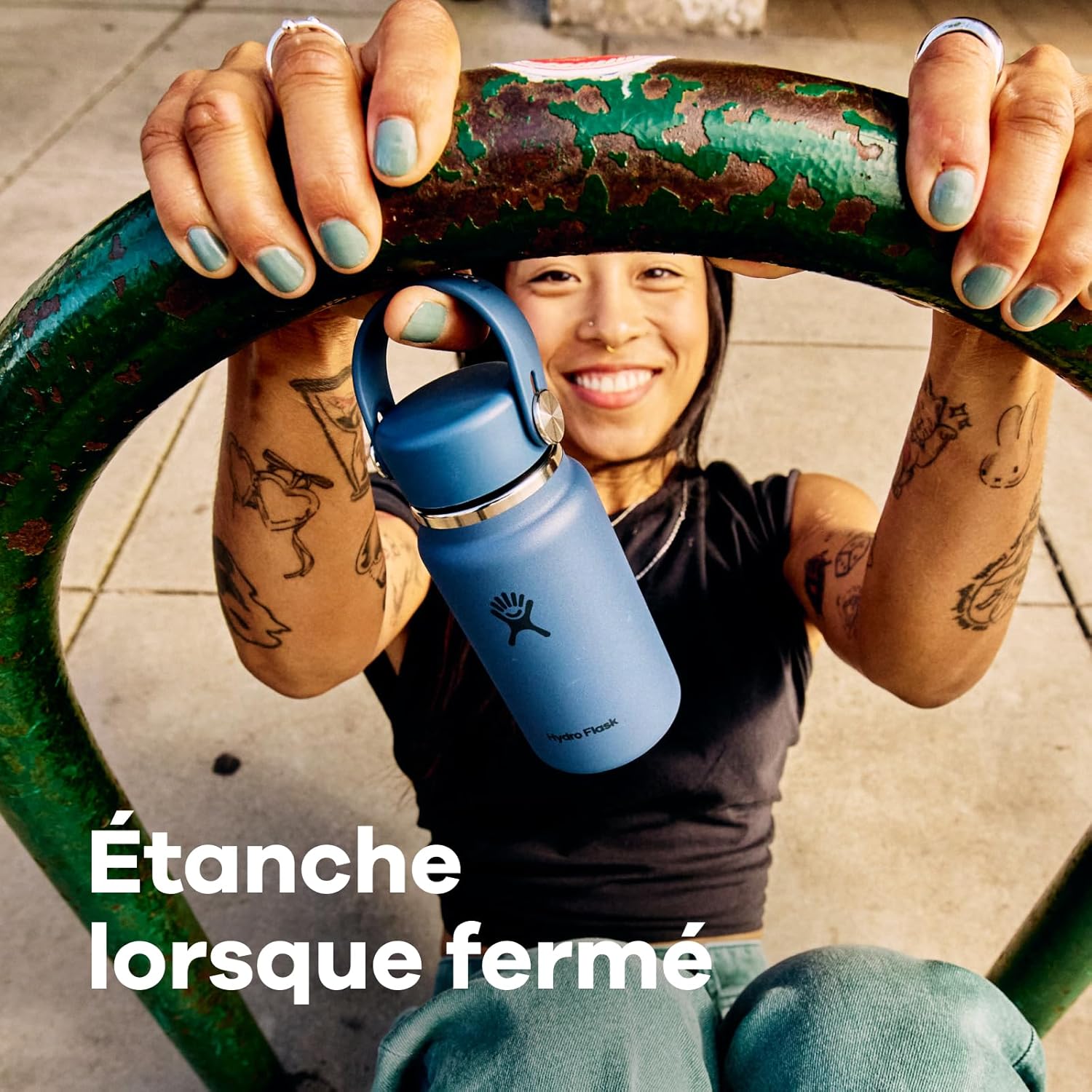 Detalle de Hydro Flask Micro Hydro 200 ml – Mini-flasque isolée et étanche avec sangle à clip