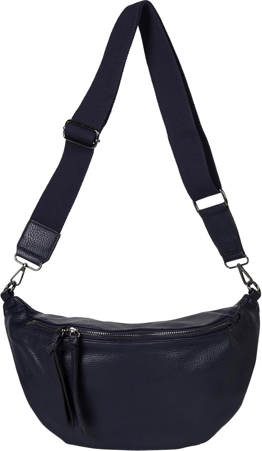 Detalle de styleBREAKER Borsa a tracolla a mezzaluna per donna, ecopelle monocolore 02012386