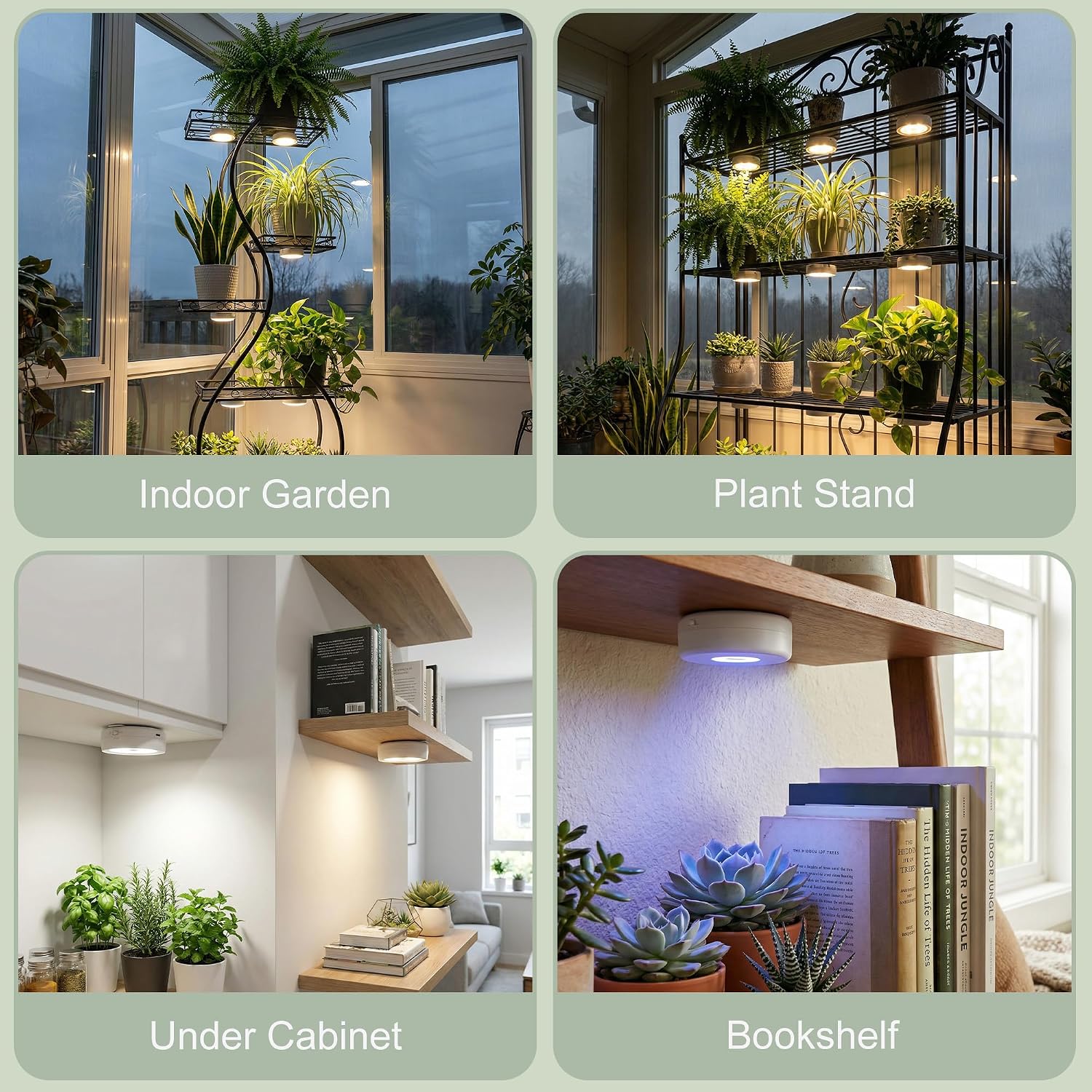 Thumbnail 5 de sooogd SD0018A3 6-Pack Rechargeable Grow Lights with Magnetic Mount and Remote
