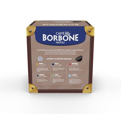 Detalle de CAFFÈ BORBONE Don Carlo – Miscela Nera in Capsule da 50, compatibile Lavazza A Modo Mio