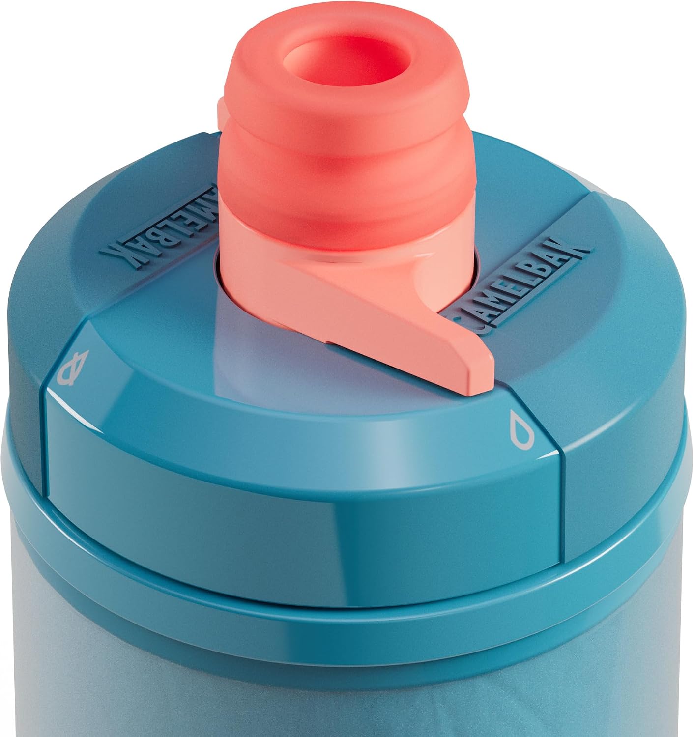 Detalle 2 de CamelBak Podium Chill fietsfles van 710 ml, dubbelwandig en blauwgroen