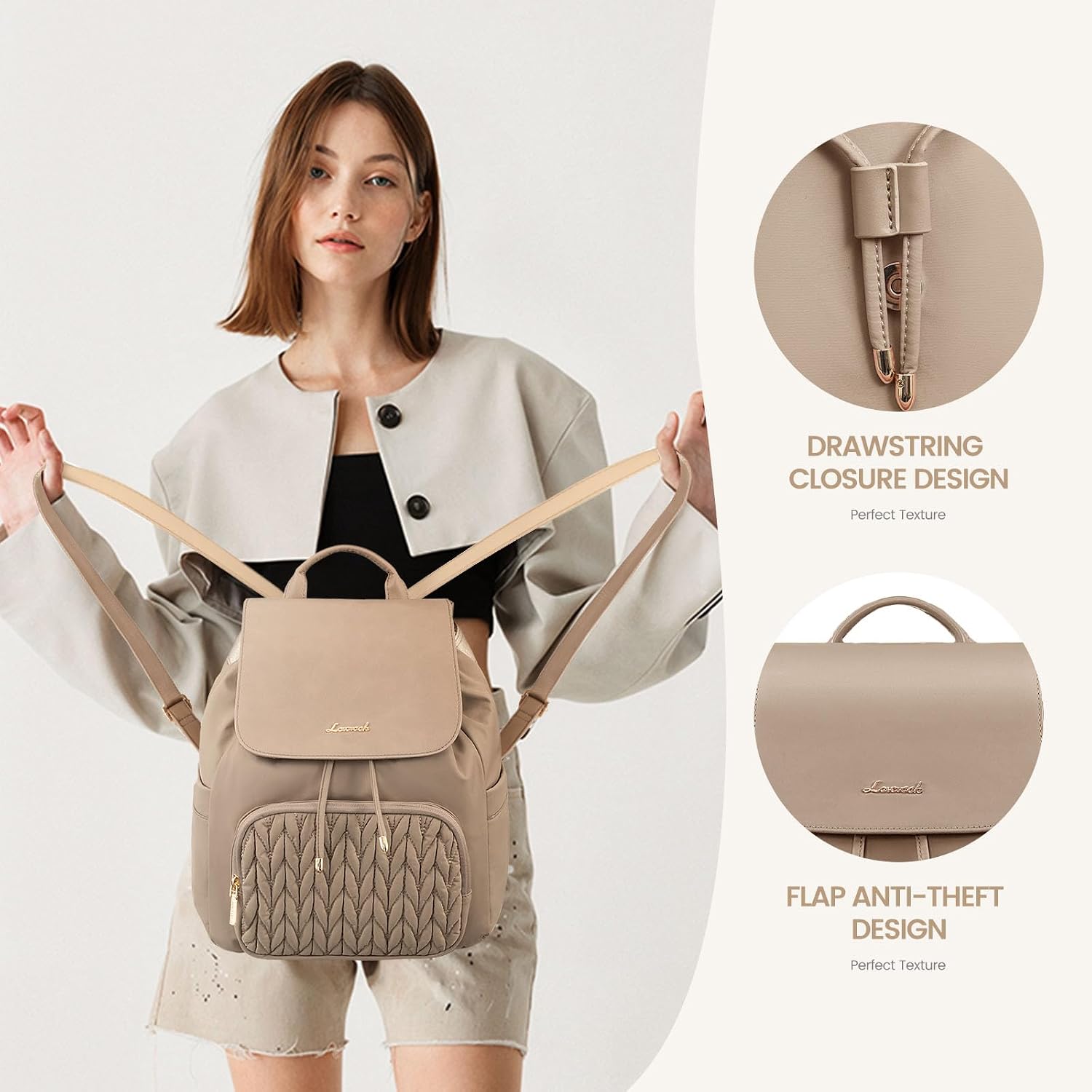 Detalle 2 de LOVEVOOK Rucksack Bag for Women 0.6 kg