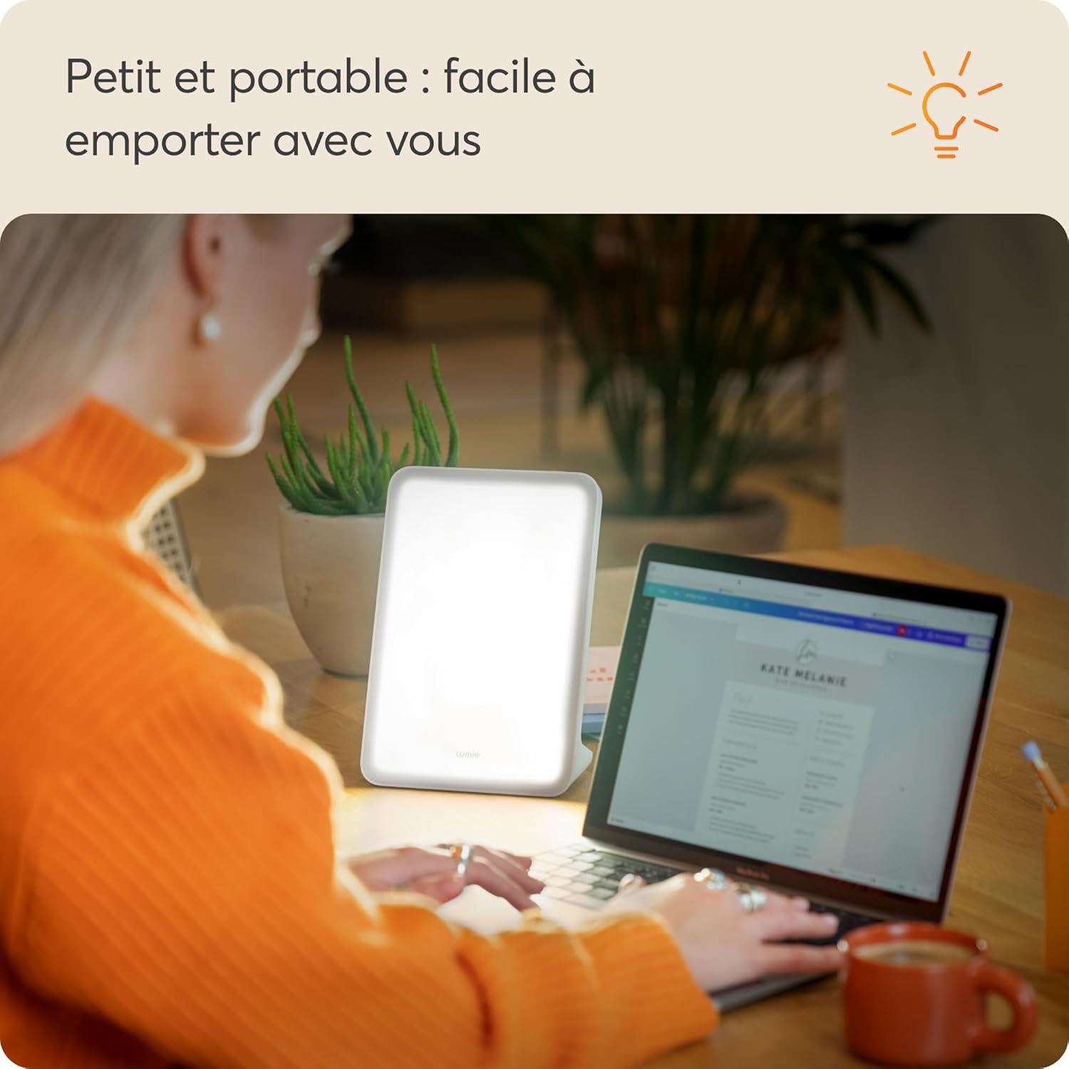 Detalle de Lumie Mini lampe de luminothérapie 10 000 lux