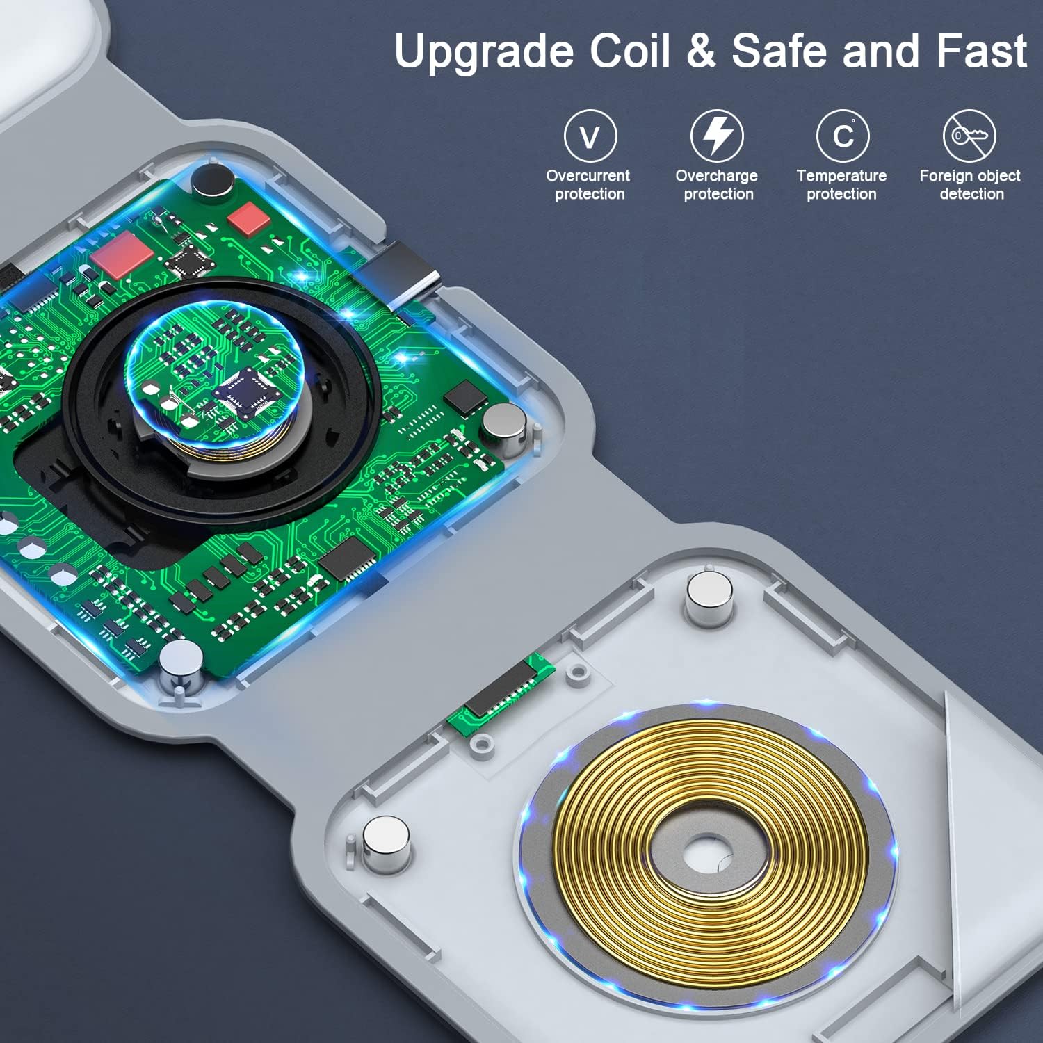 Thumbnail 4 de RTOPS Magnetic Travel 3-in-1 Wireless Charger