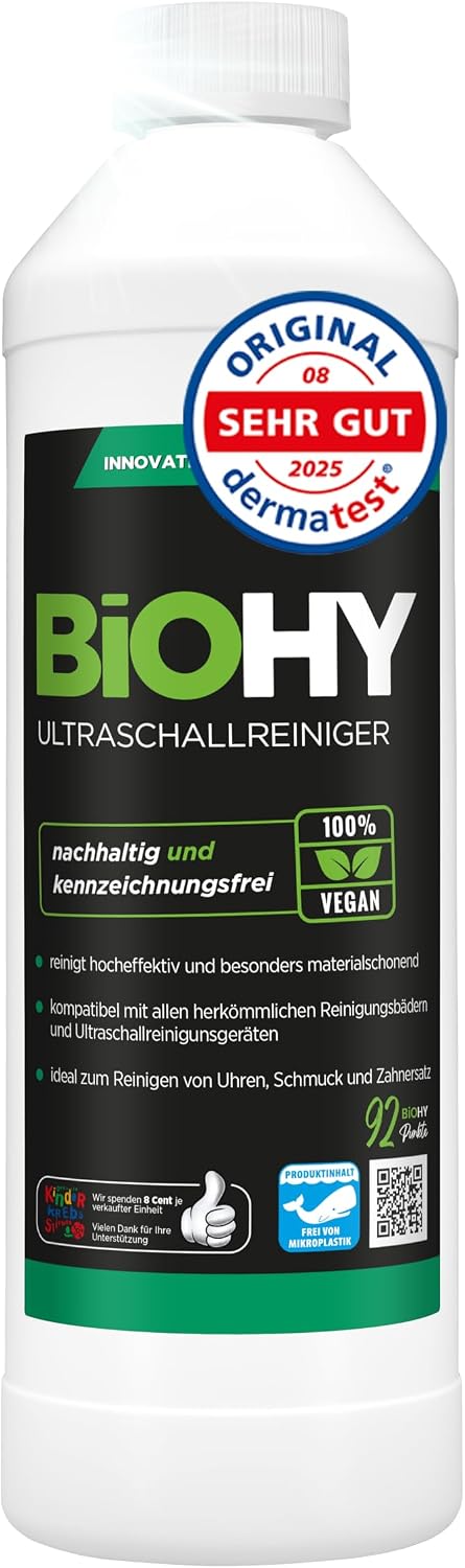 Detalle de BIOHY ultraljudsrengörare 500 ml koncentrat för glasögon och smycken