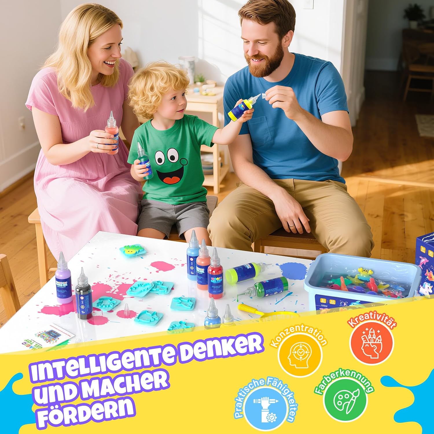 Thumbnail 1 de Hot Bee Magic Water Gel Spielzeug DIY-Set 10 Farben