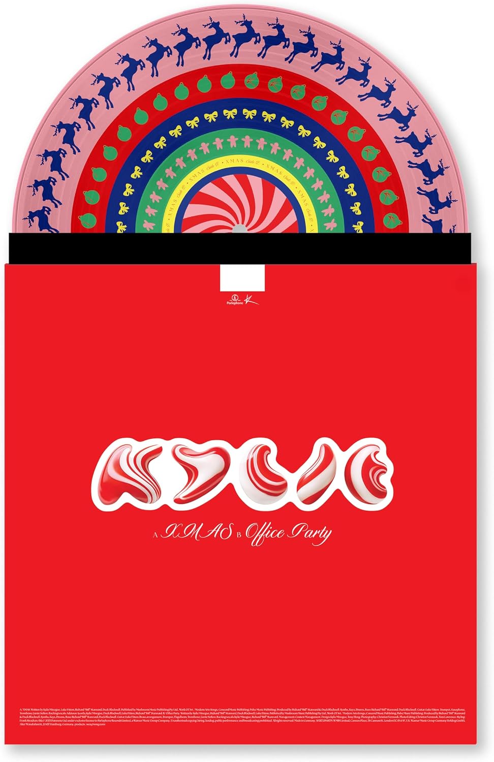 Detalle 2 de Rhino XMAS 12" Zoetrope Vinyl Single by Kylie Minogue, Limited Edition