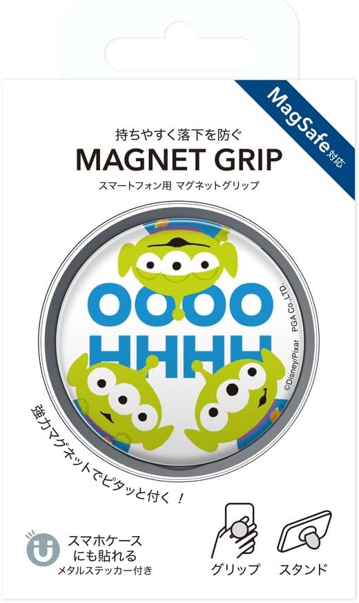 Detalle de Premium Style ディズニー エイリアン スマートフォン用マグネットグリップ 2WAY・メタルステッカー付き