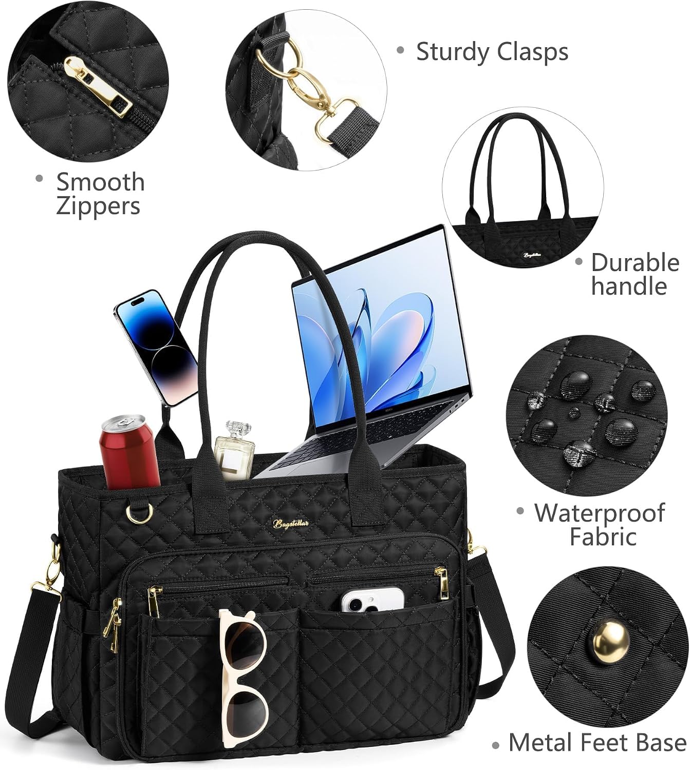 Thumbnail 6 de Bagstellar Dream Tote Work Bag for Women with 15.6” Laptop Sleeve