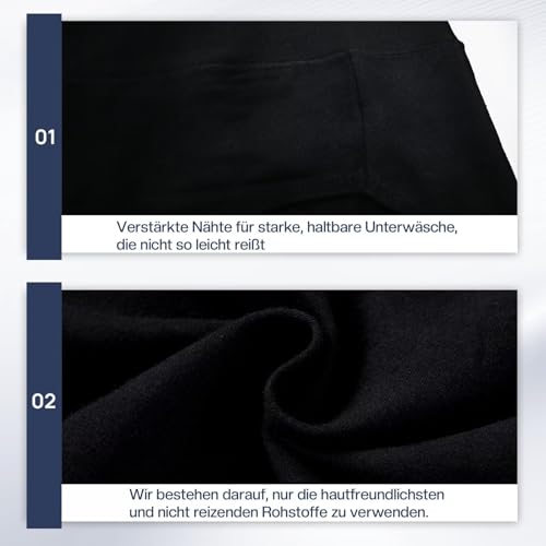 Detalle 2 de TUUHAW High Waisted C Section Underwear for Women – Cotton, 5 Pack