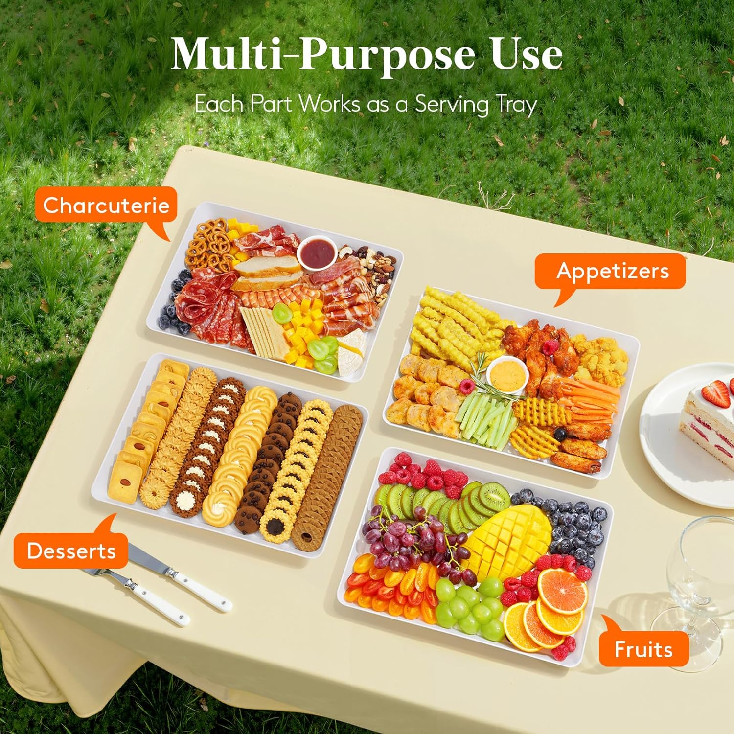 Thumbnail 5 de Lifewit Serving Tray 13.5×9.5" 🍽
