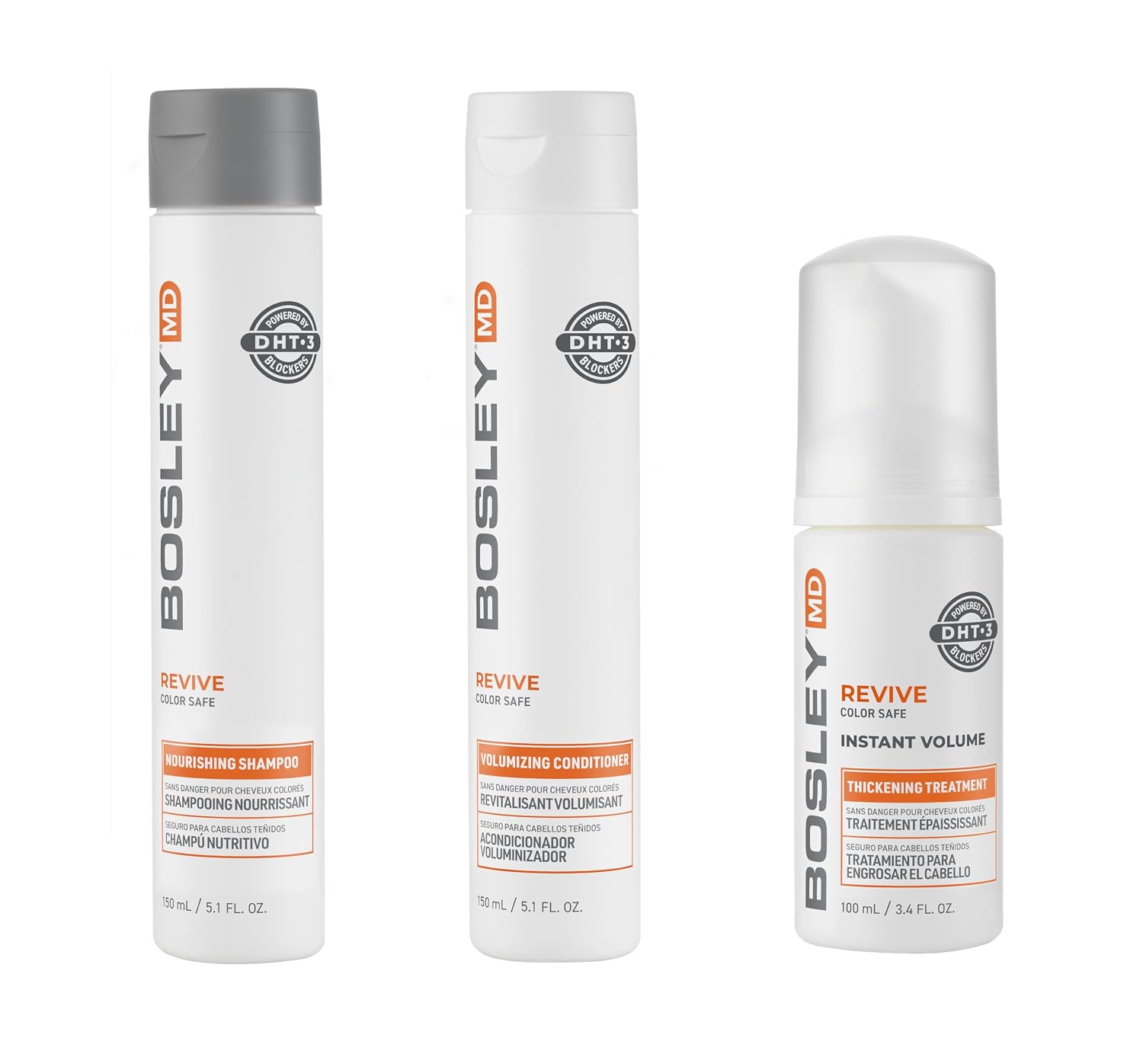 Detalle 1 de BosleyMD BosRevive BP-BRST001 Hair Care Kit for Thinning, Color-Treated Hair