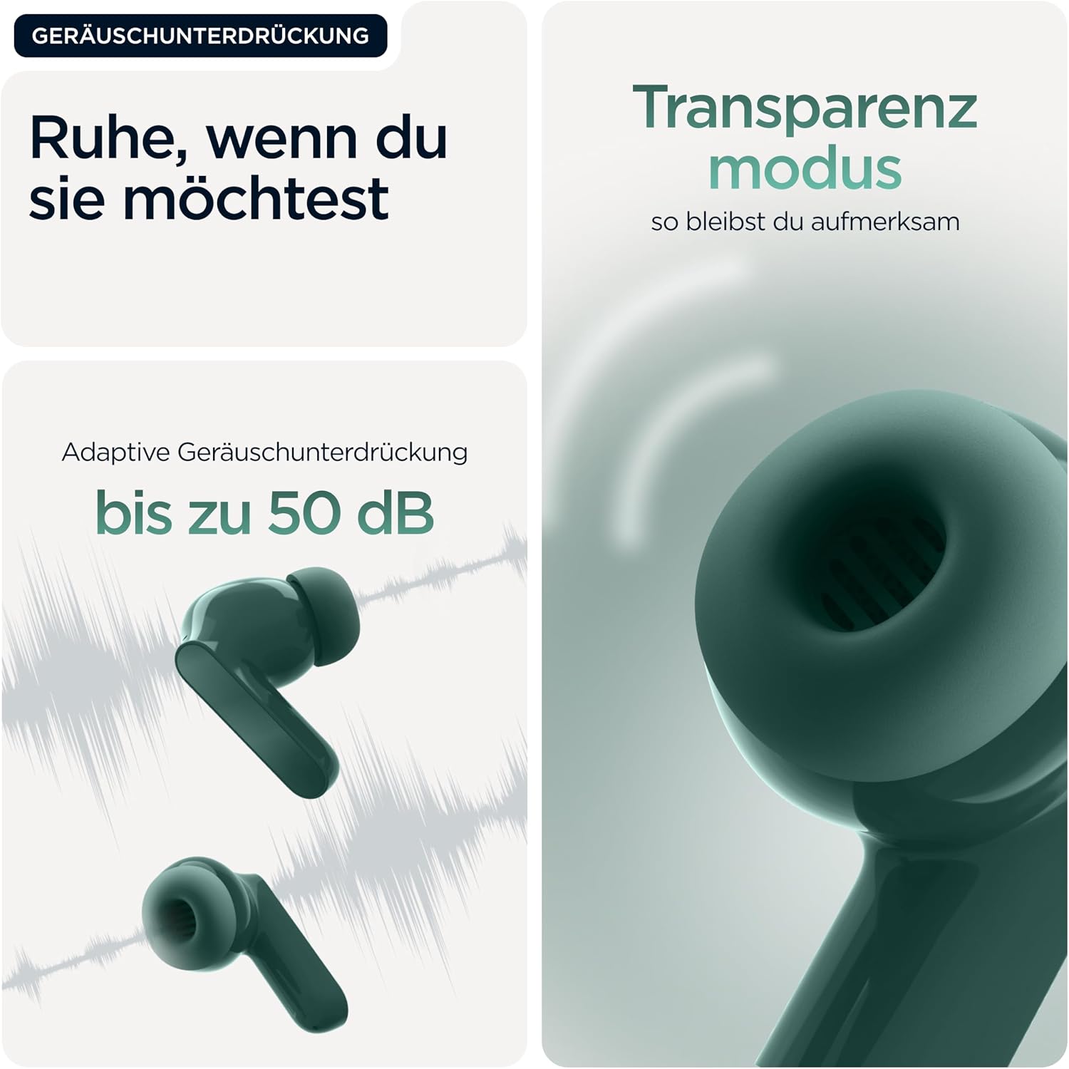 Thumbnail 2 de Motorola Moto Buds bass – Kabellose In-Ear-Kopfhörer mit ANC, Hi-Res Audio und CrystalTalk-AI