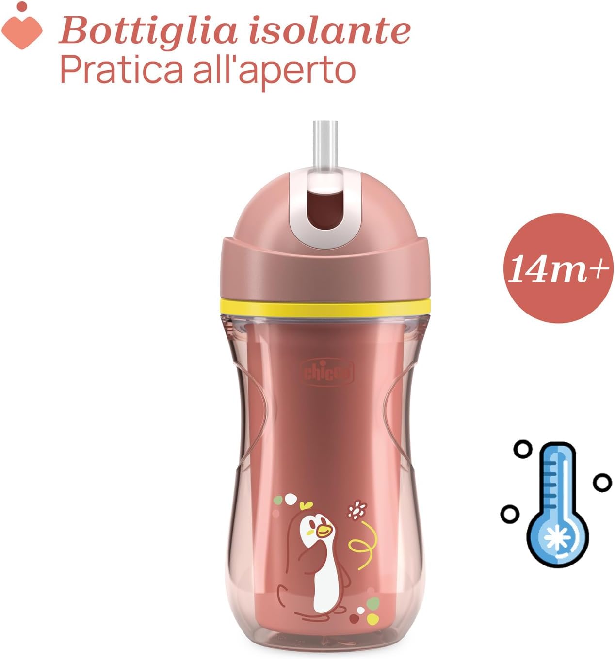 Detalle de Chicco Sport Cup bicchiere antigoccia 266 ml 🥤