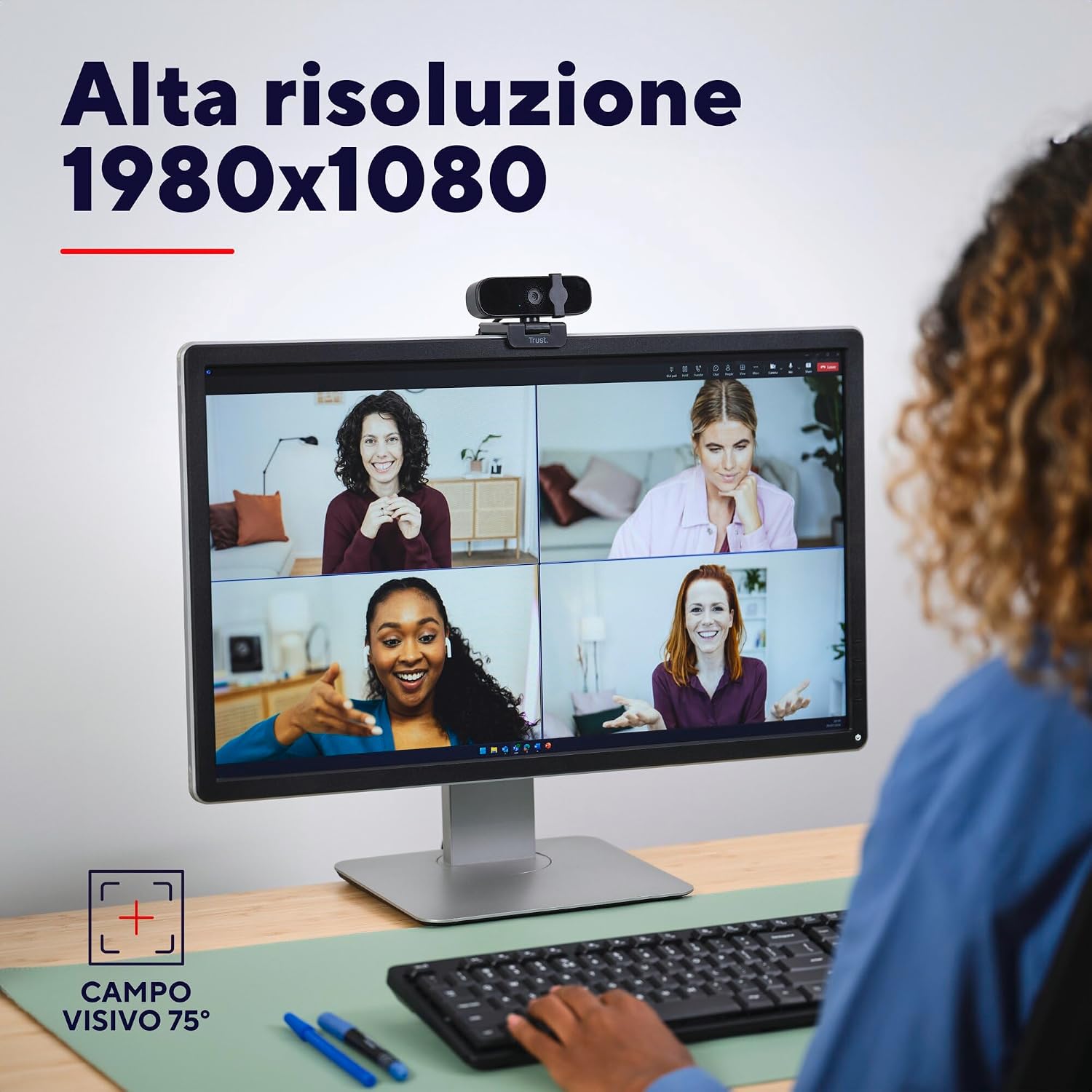 Detalle de Trust Oran Webcam 1080p